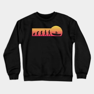 Boating Experience introducing evolutions celebrating birthday vintage dad Crewneck Sweatshirt